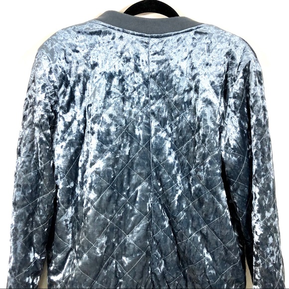 NWT Jade & Ivory Blue Velvet Jacket - Picture 8 of 10